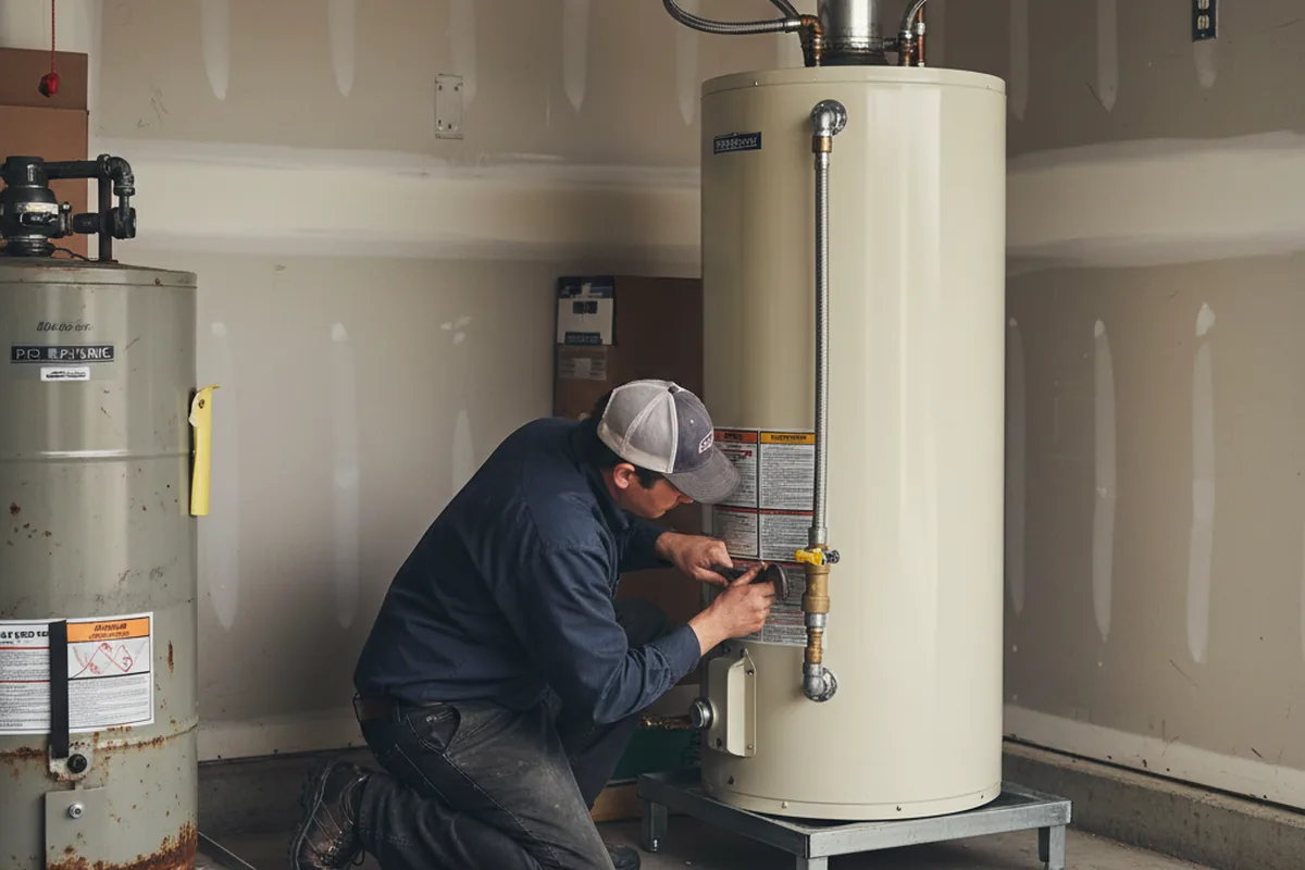 Water heater and shutoff valve replacement in Calera